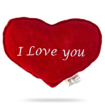 Organic Cotton Heart-Shaped Pillow – 13” x 9” Plush Cushion with Kapok Fiber Filling for Kids & Adults