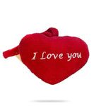 Organic Cotton Heart Plush with Embroidered 'I Love You' Message – Eco-Friendly Gift for Kids & Loved Ones