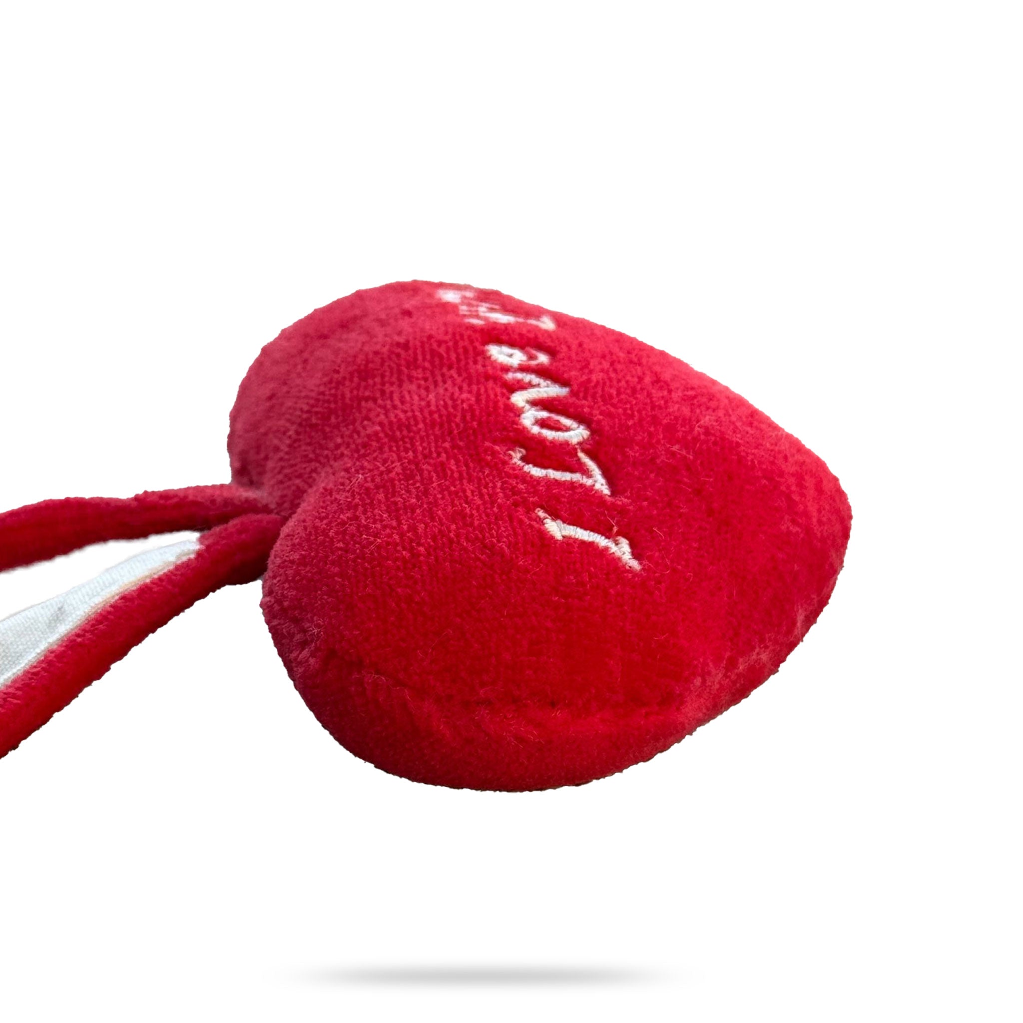 Organic Cotton Heart Plush with Embroidered 'I Love You' Message – Eco-Friendly Gift for Kids & Loved Ones