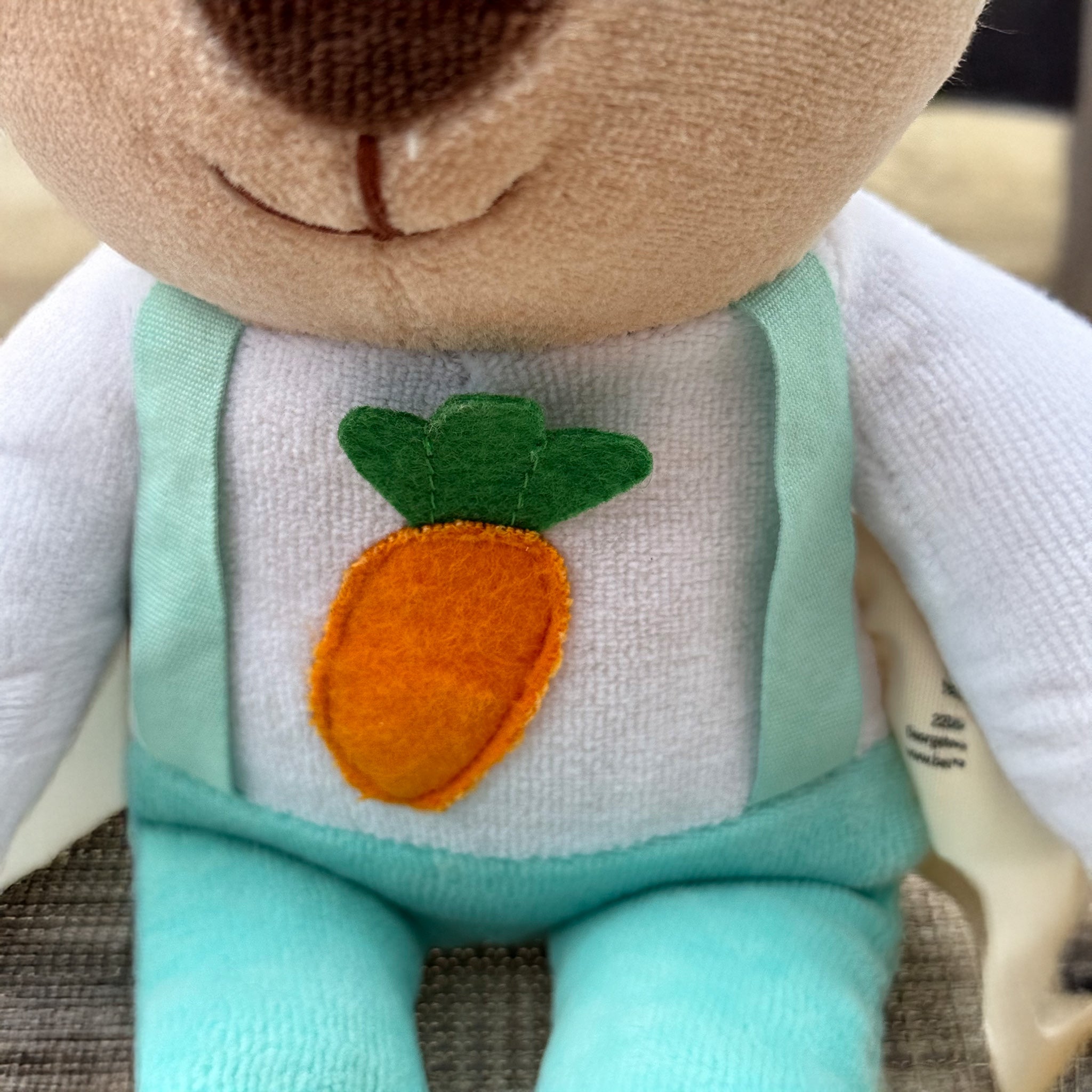 Organic Cotton Boy Bunny Plush - 12" Eco-Friendly Stuffed Animal