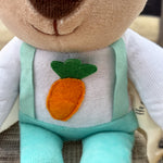 Organic Cotton Boy Bunny Plush - 12" Eco-Friendly Stuffed Animal