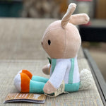 Organic Cotton Boy Bunny Plush - 12" Eco-Friendly Stuffed Animal