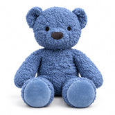 16” Blue Organic Cotton Sherpa Bear