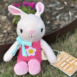 Organic Cotton Girl Bunny Plush | Eco-Friendly Easter Stuffed Animal – 12"