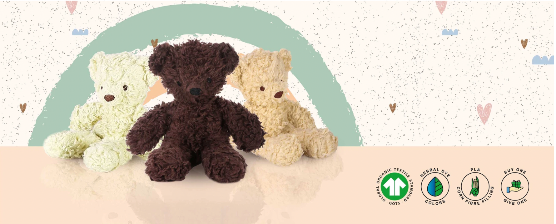 The Herbal Dye Collection: Safe, Organic Plush Toys for Babies and Children