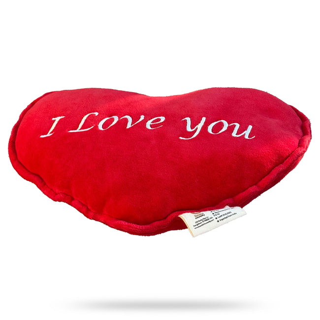 Organic Cotton Heart-Shaped Pillow – 13” x 9” Plush Cushion with Kapok Fiber Filling for Kids & Adults