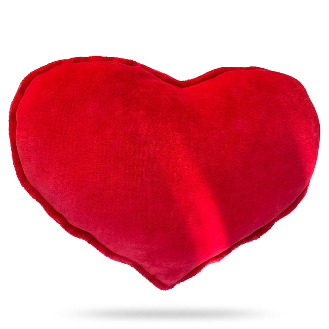 Organic Cotton Heart-Shaped Pillow – 13” x 9” Plush Cushion with Kapok Fiber Filling for Kids & Adults