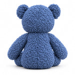 16” Blue Organic Cotton Sherpa Bear