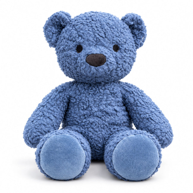 16” Blue Organic Cotton Sherpa Bear