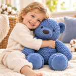 16” Blue Organic Cotton Sherpa Bear