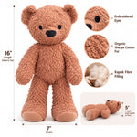16" Doe Organic Cotton Sherpa Teddy Bear