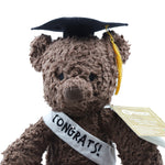 Herbal Dye Sherpa Graduation Bear - Chocolate Brown - 50% Off Discount Applied at Checkout