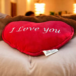 Organic Cotton Heart-Shaped Pillow – 13” x 9” Plush Cushion with Kapok Fiber Filling for Kids & Adults