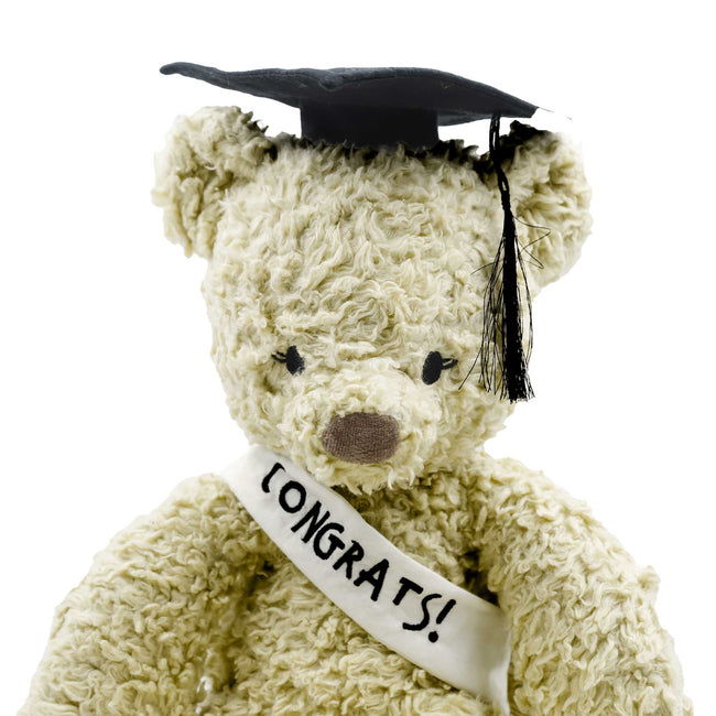 Herbal Dye Sherpa Graduation Bear - Sunflower Cream - 50% Off Discount Applied at Checkout