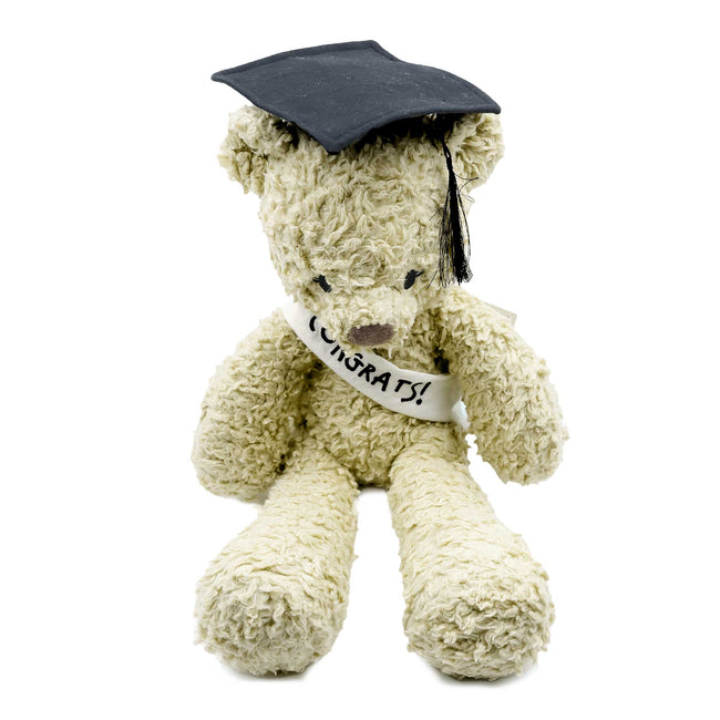 Herbal Dye Sherpa Graduation Bear - Sunflower Cream - 50% Off Discount Applied at Checkout