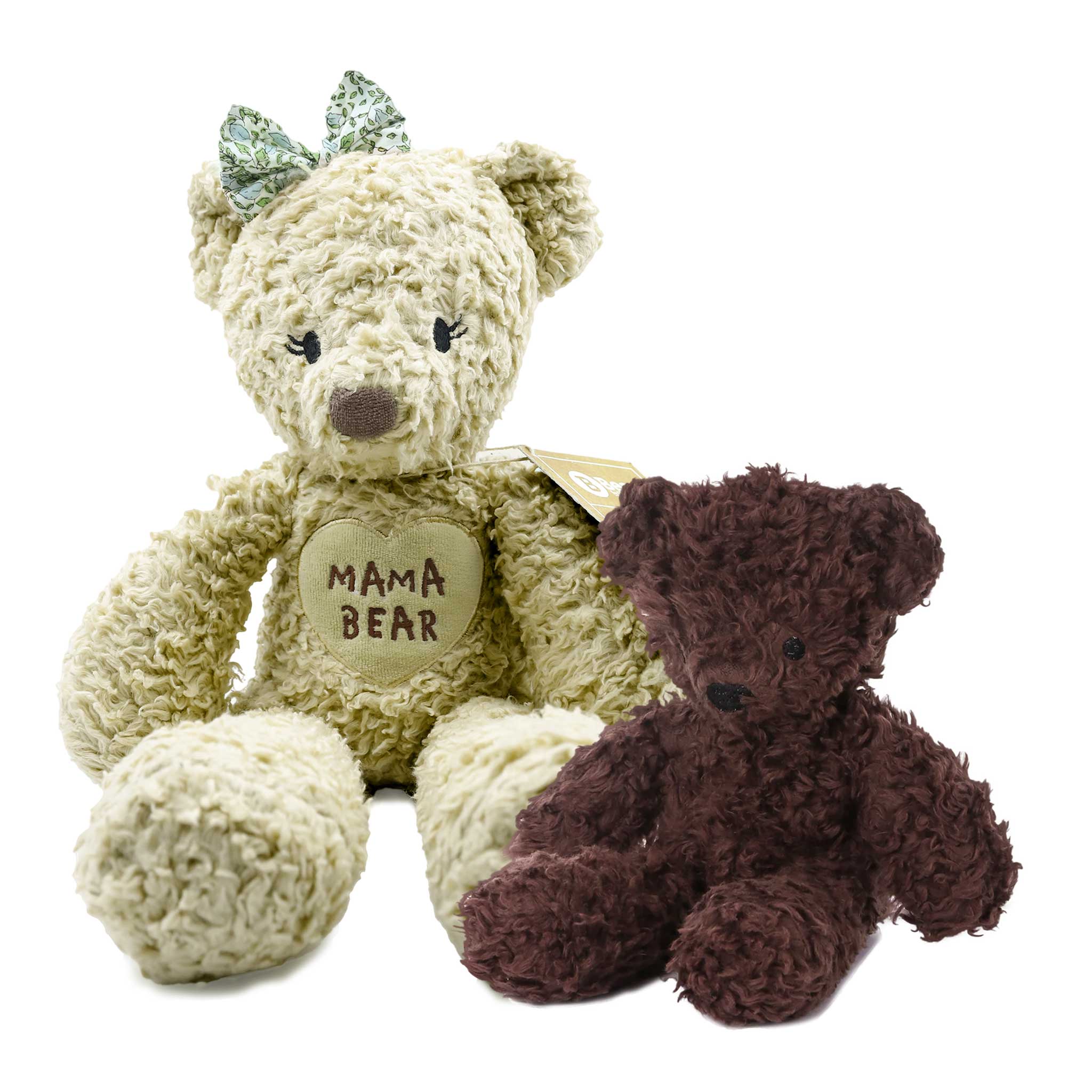 Mommy Baby Bear Bundle Sunflower Cream Chocolate Bears for
