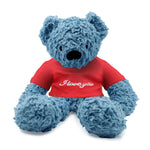 16" Blue Bear in "I Love you" T-shirt