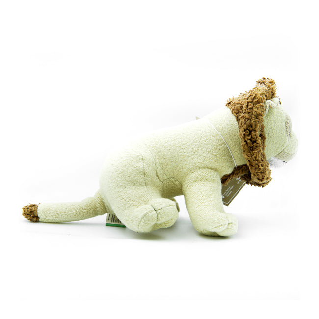 Side view of the organic lion plush toy by Bears for Humanity