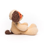 Side view of the Organic Puppy Dog plush by Bears for Humanity