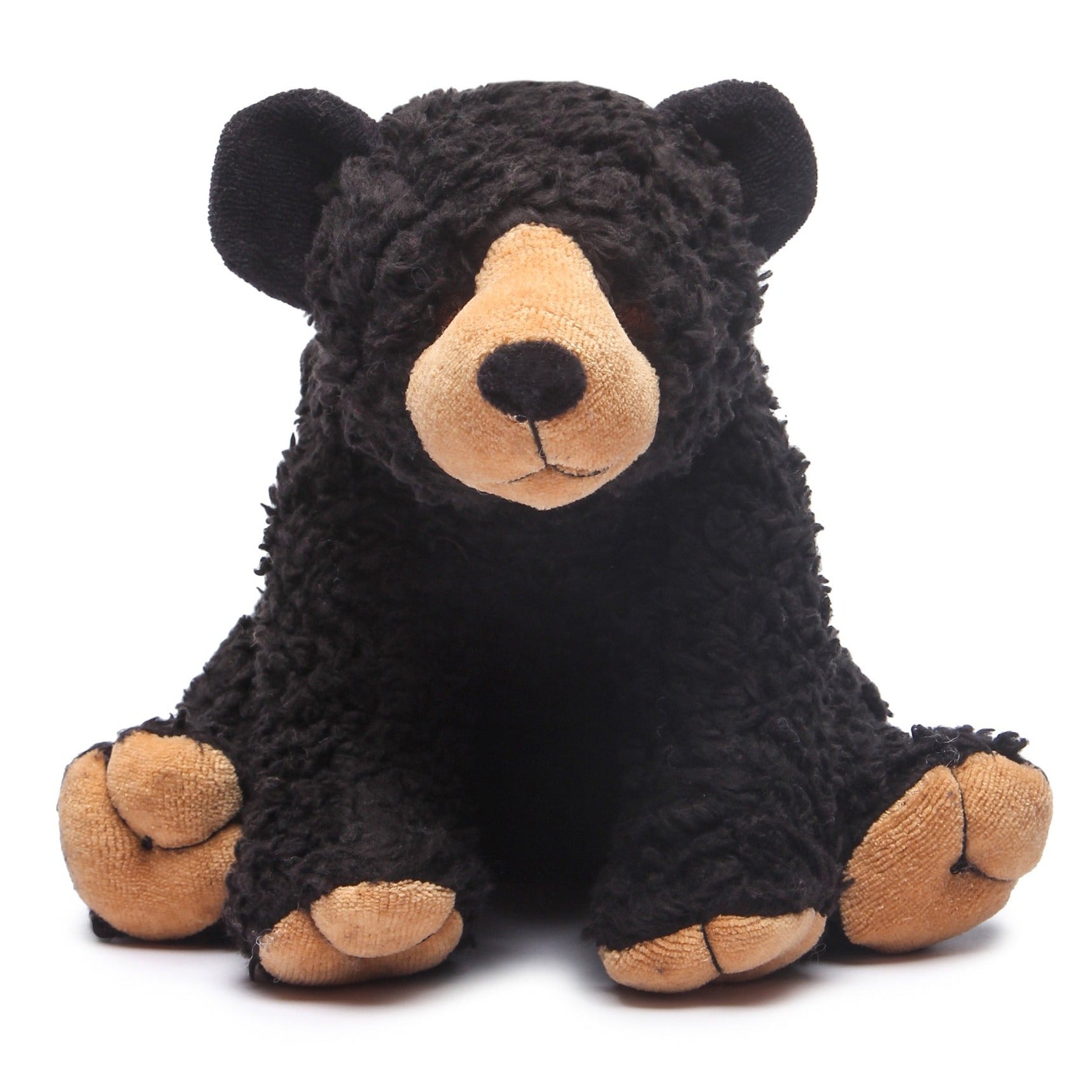 Organic Black Bear Stuffed Animal, 10” Plushie