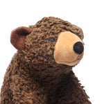 Face close up Bears for Humanity organic cotton plush toy Brown Bear stuffed animal