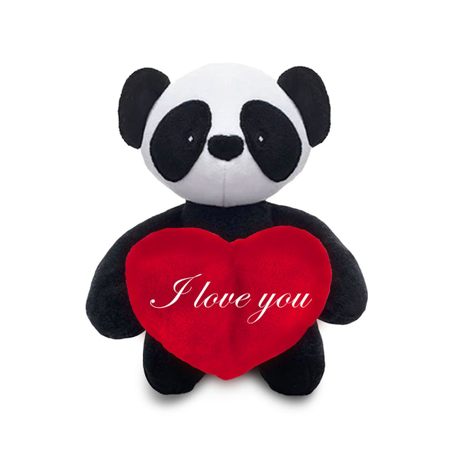 I Love You Panda with Red Heart