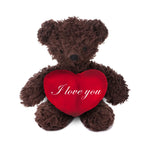I Love You Herbal Dye Sherpa Bear with Red Heart