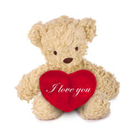 I Love You Herbal Dye Sherpa Bear with Red Heart