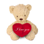 I Love You Herbal Dye Sherpa Bear with Red Heart